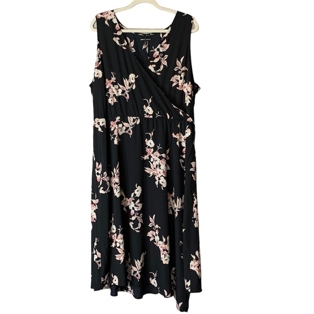 Glamour X Lane Bryant.‎ Black Floral Dress. Size 20